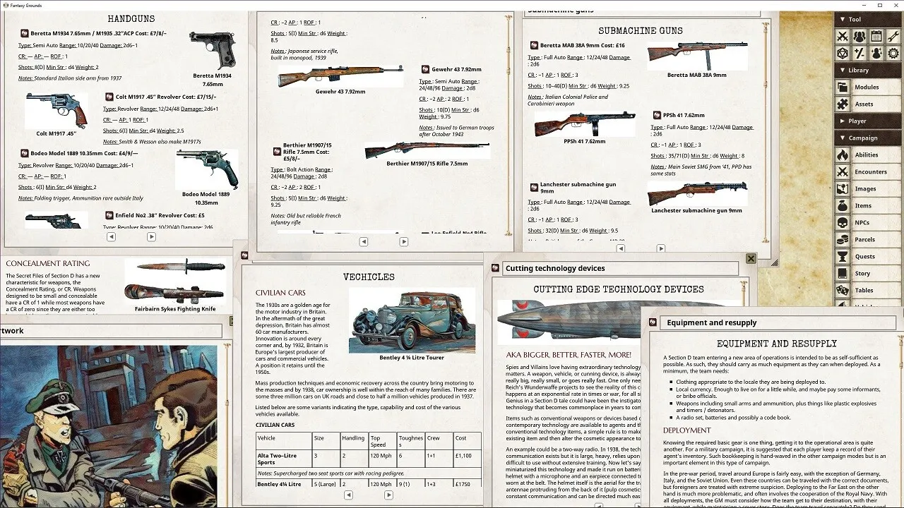 Fantasy Grounds - The Secret Files of Section D Screenshot 0