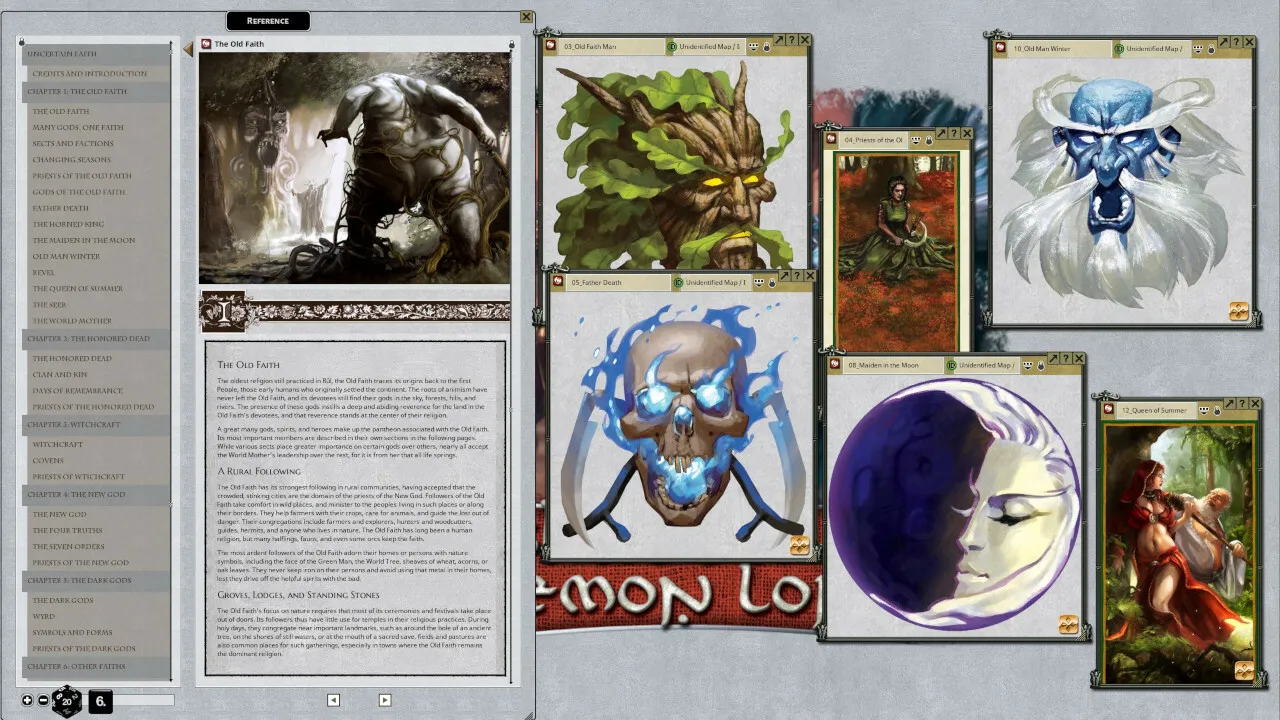 Fantasy Grounds - Shadow of the Demon Lord Uncertain Faith Screenshot 1