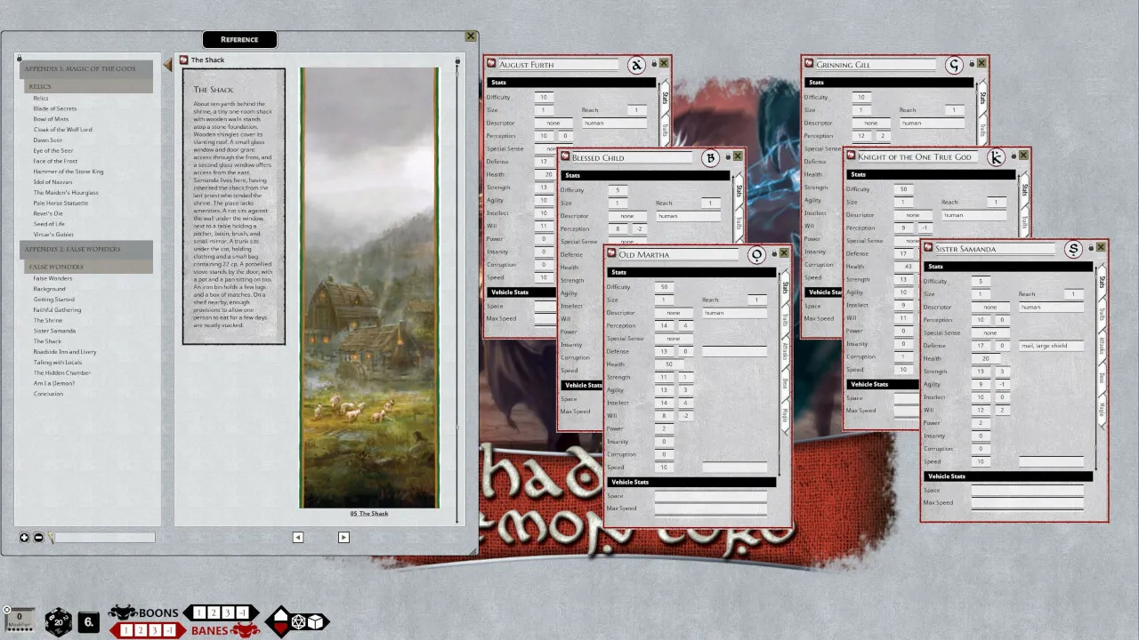 Fantasy Grounds - Shadow of the Demon Lord Uncertain Faith Screenshot 2