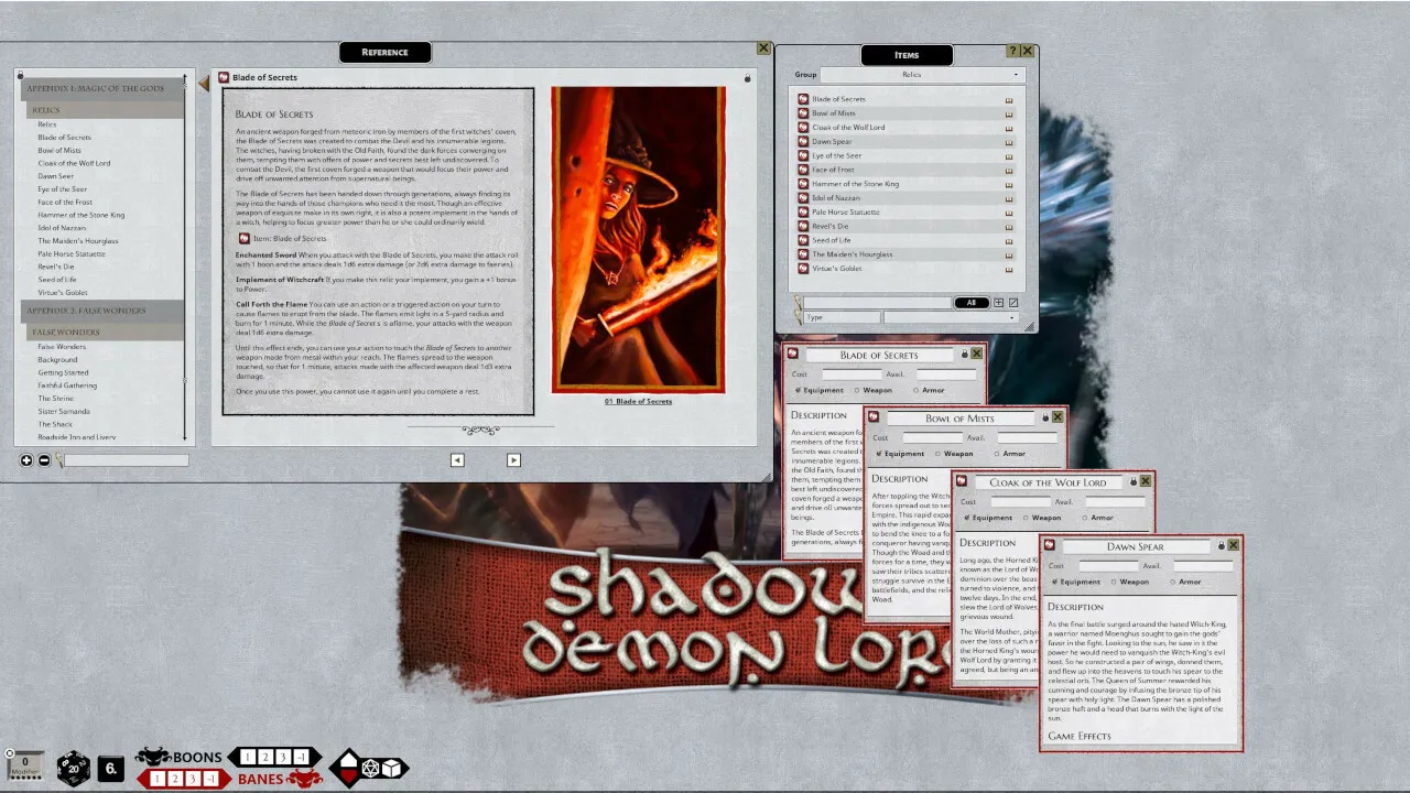 Fantasy Grounds - Shadow of the Demon Lord Uncertain Faith Screenshot 3