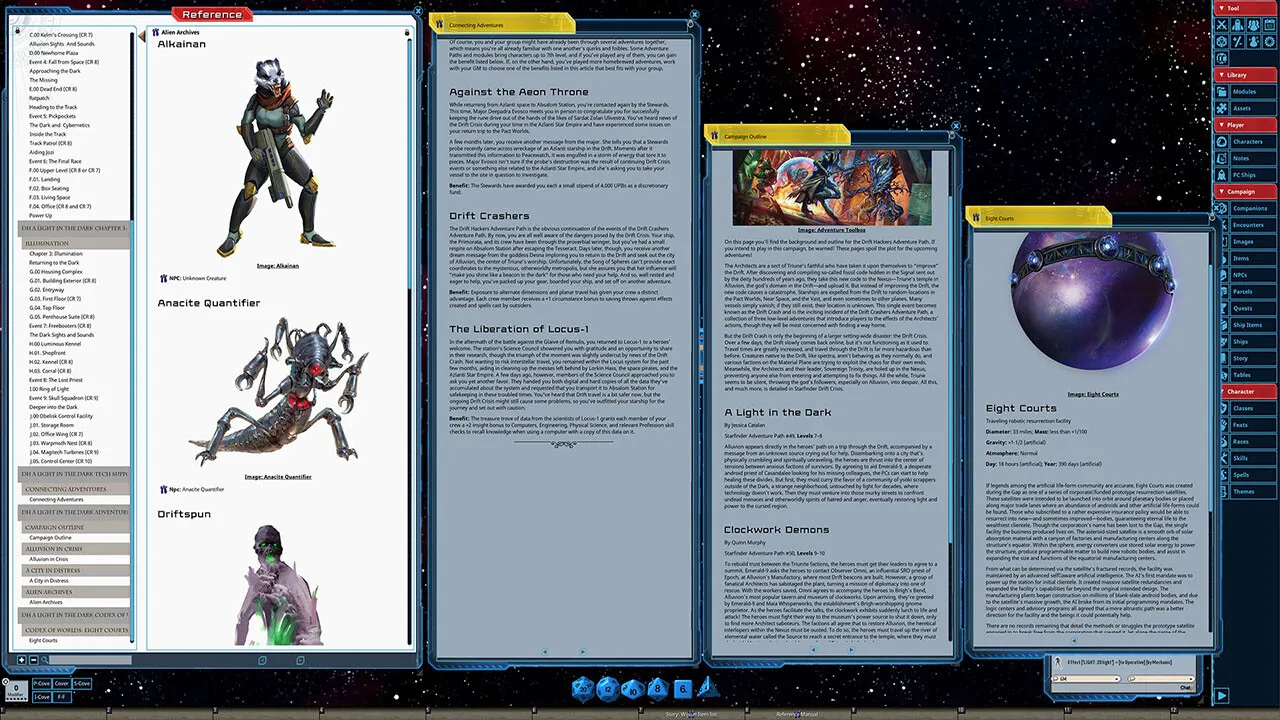 Fantasy Grounds - Starfinder RPG - Adventure Path #49: A Light in the Dark (Drift Hackers 1 of 3) Screenshot 1