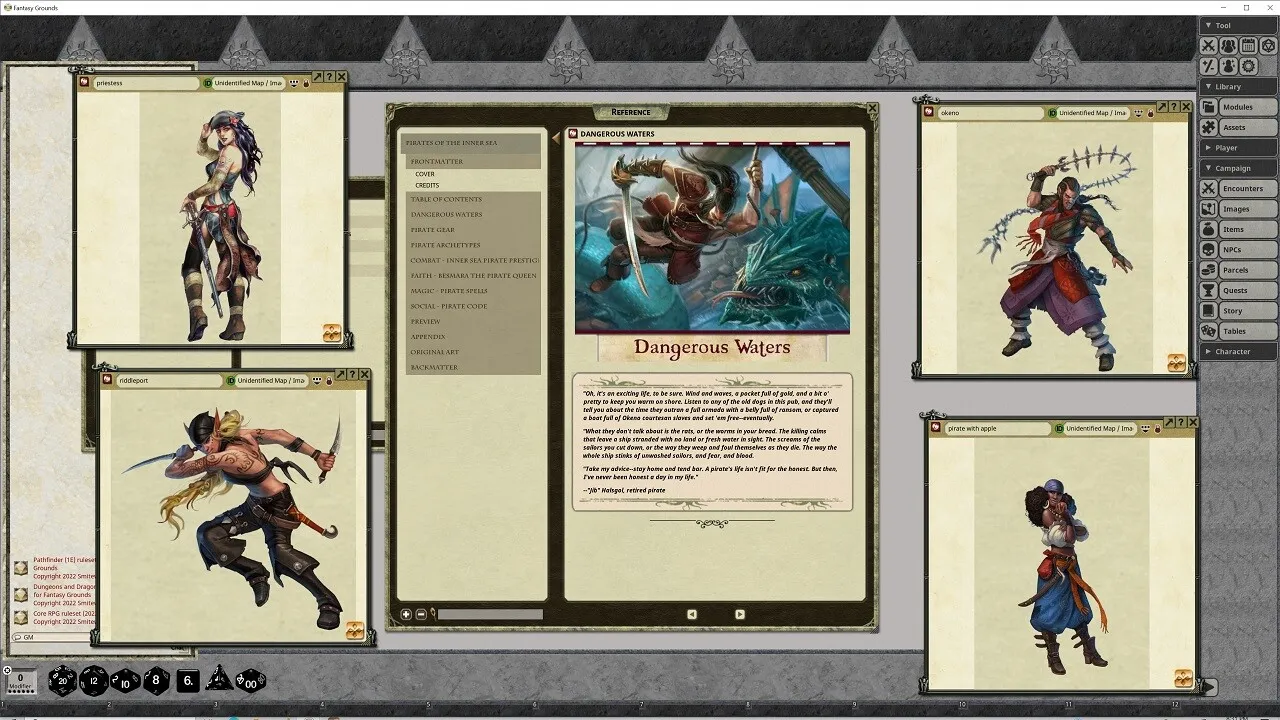 Fantasy Grounds - Pathfinder RPG - Pathfinder Player Companion: Pirates of the Inner Sea Screenshot 0