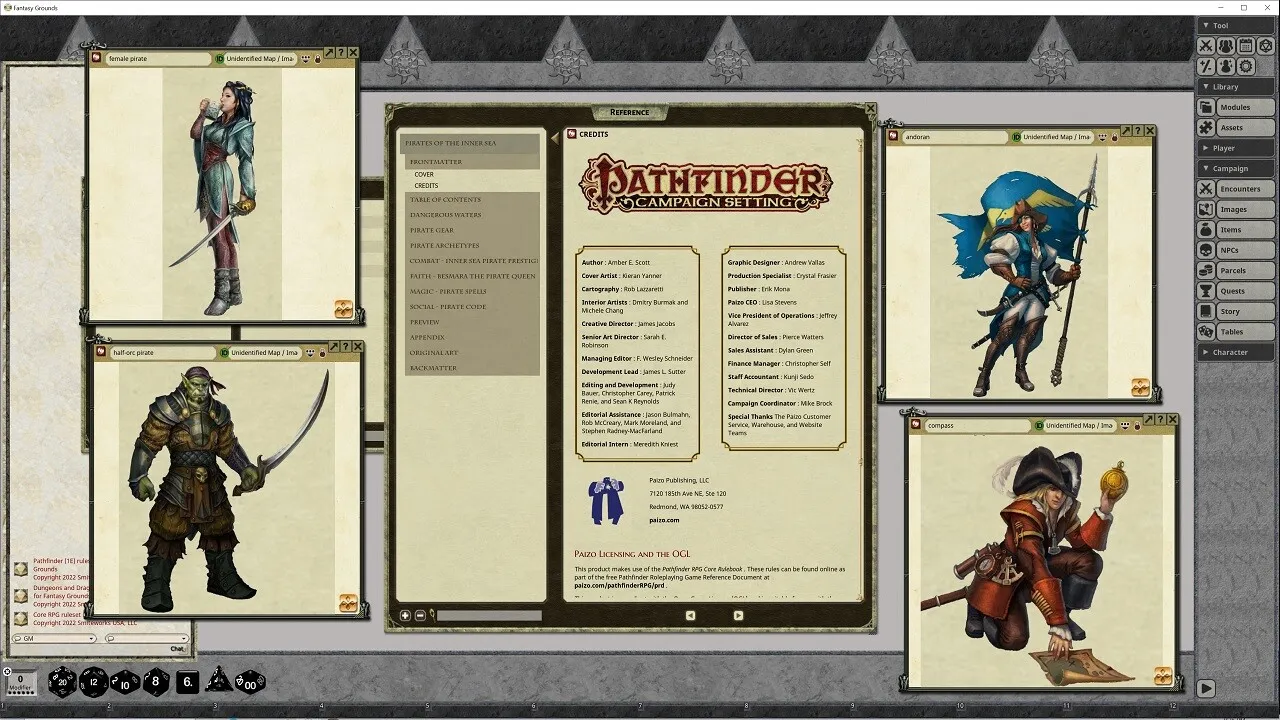Fantasy Grounds - Pathfinder RPG - Pathfinder Player Companion: Pirates of the Inner Sea Screenshot 1