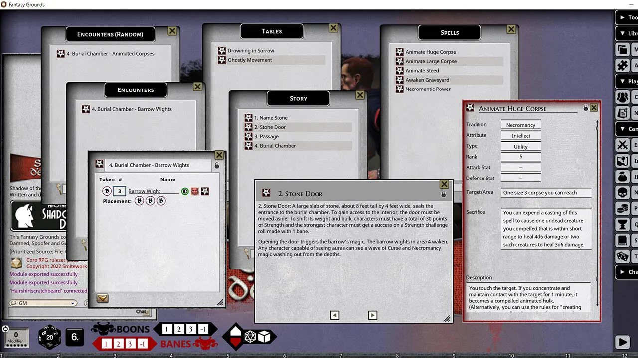 Fantasy Grounds - Shadow of the Demon Lord Monstrous Pack 1 - The Undead Screenshot 2
