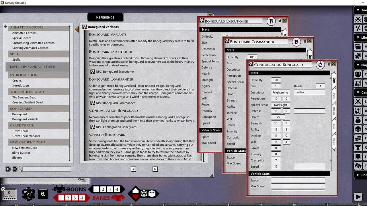 Fantasy Grounds - Shadow of the Demon Lord Monstrous Pack 1 - The Undead Screenshot 4