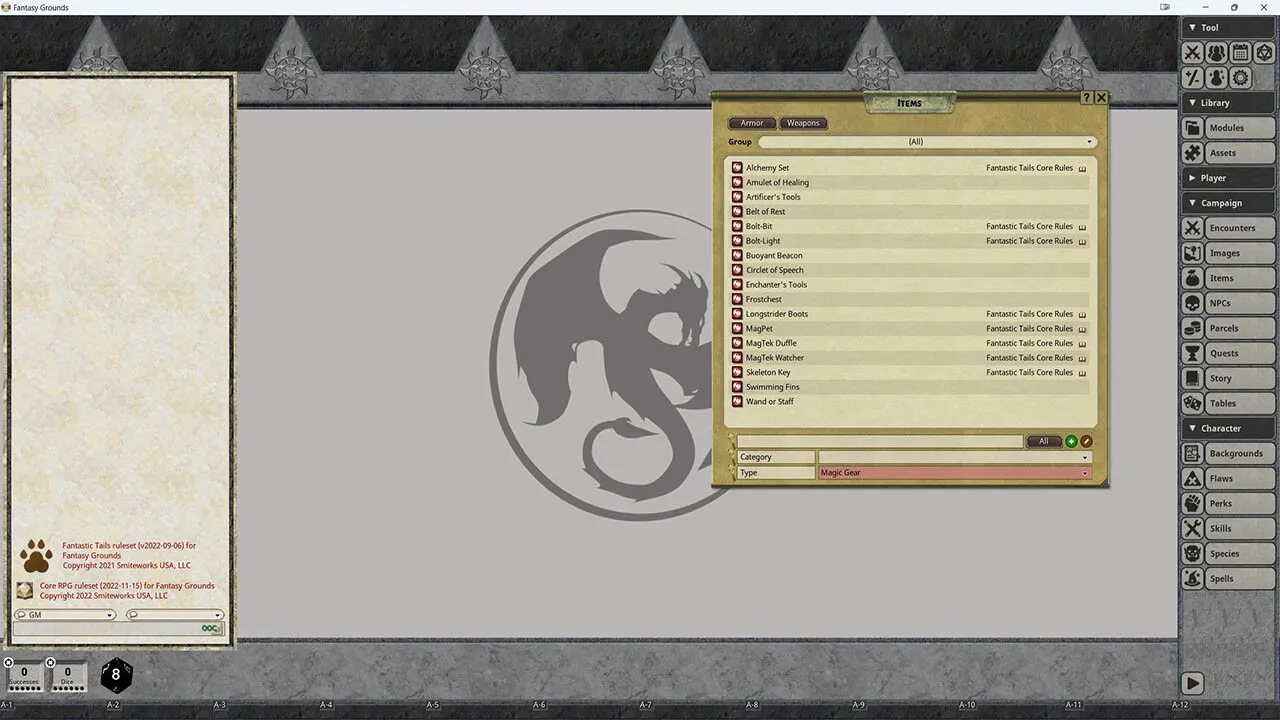 Fantasy Grounds - Fantastic Tails: Traveler's Guide to Antera Screenshot 0