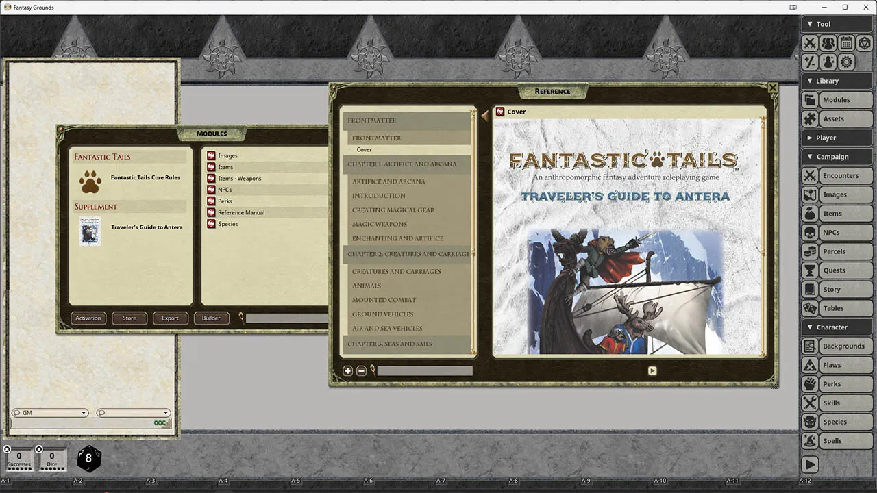 Fantasy Grounds - Fantastic Tails: Traveler's Guide to Antera Screenshot 2