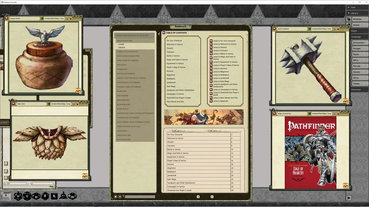 Fantasy Grounds - Pathfinder RPG - Pathfinder Player Companion: Varisia, Birthplace of Legends Screenshot 2