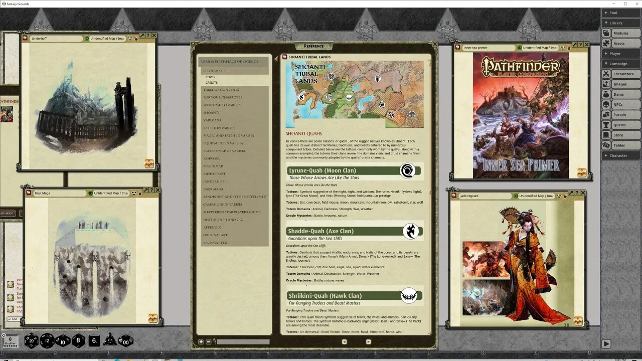 Fantasy Grounds - Pathfinder RPG - Pathfinder Player Companion: Varisia, Birthplace of Legends Screenshot 1