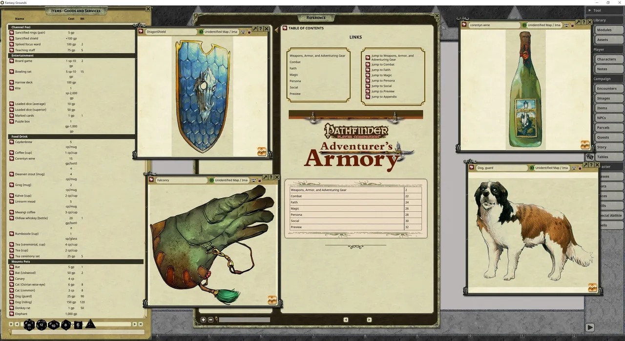 Fantasy Grounds - Pathfinder RPG - Pathfinder Player Companion: Adventurers Armory Screenshot 4