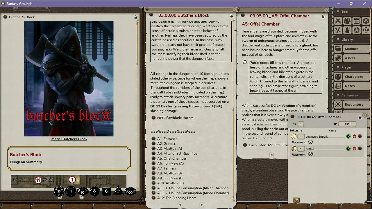 Fantasy Grounds - Drop-in Dungeons: 2nd Level Adventures Screenshot 3