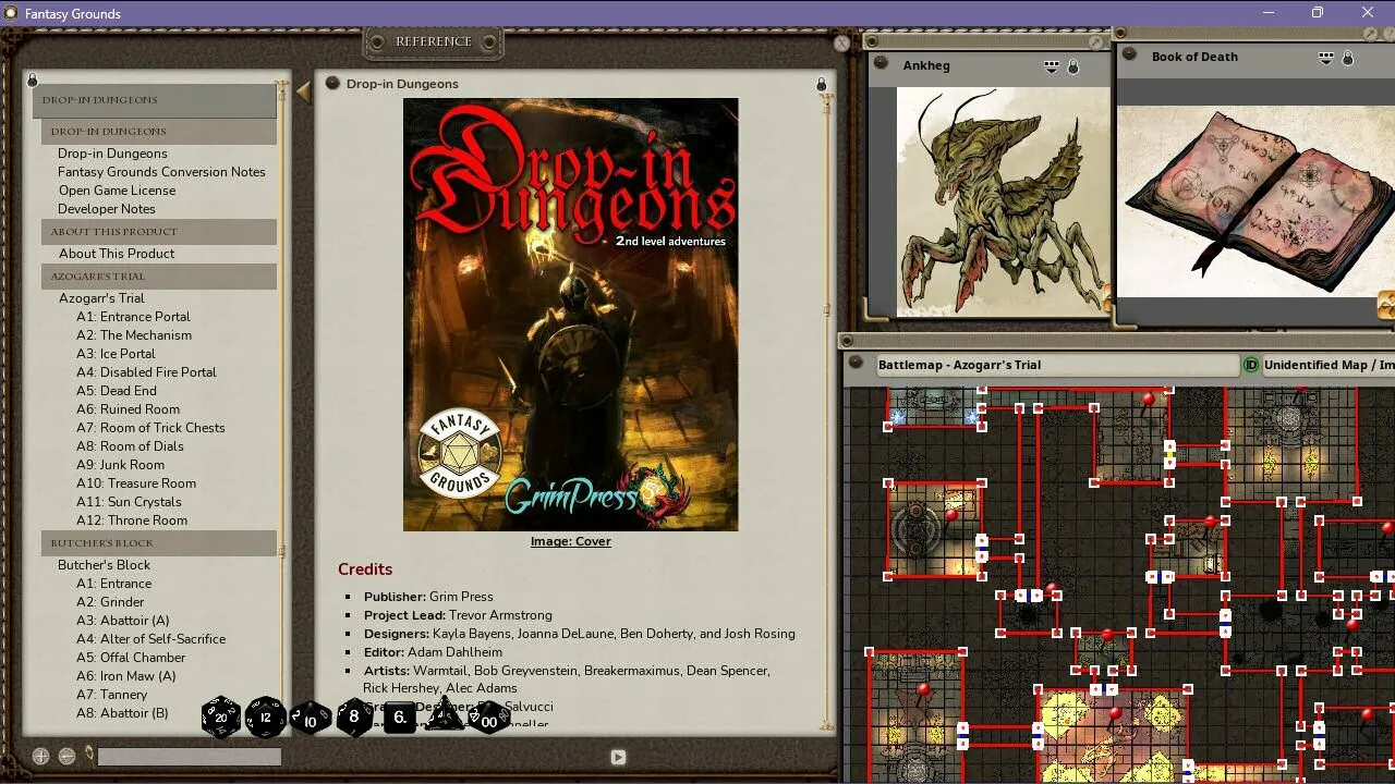 Fantasy Grounds - Drop-in Dungeons: 2nd Level Adventures Screenshot 4