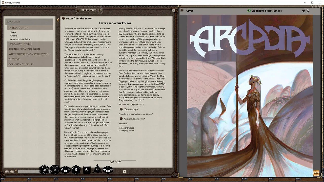 Fantasy Grounds - Arcadia Issue 015 Screenshot 0