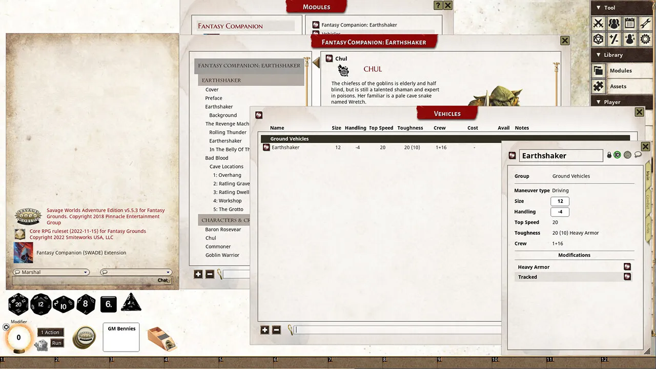 Fantasy Grounds - Earthshaker Fantasy Adventure Screenshot 2