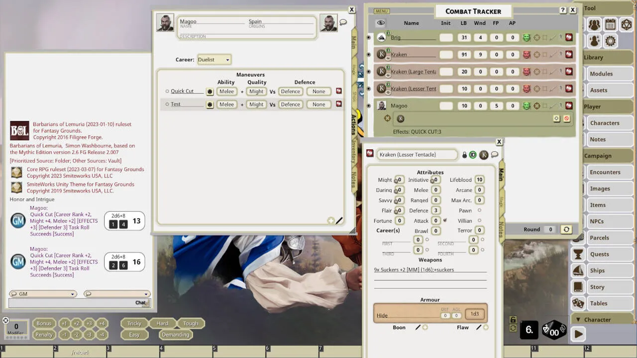 Fantasy Grounds - Honor + Intrigue Screenshot 1