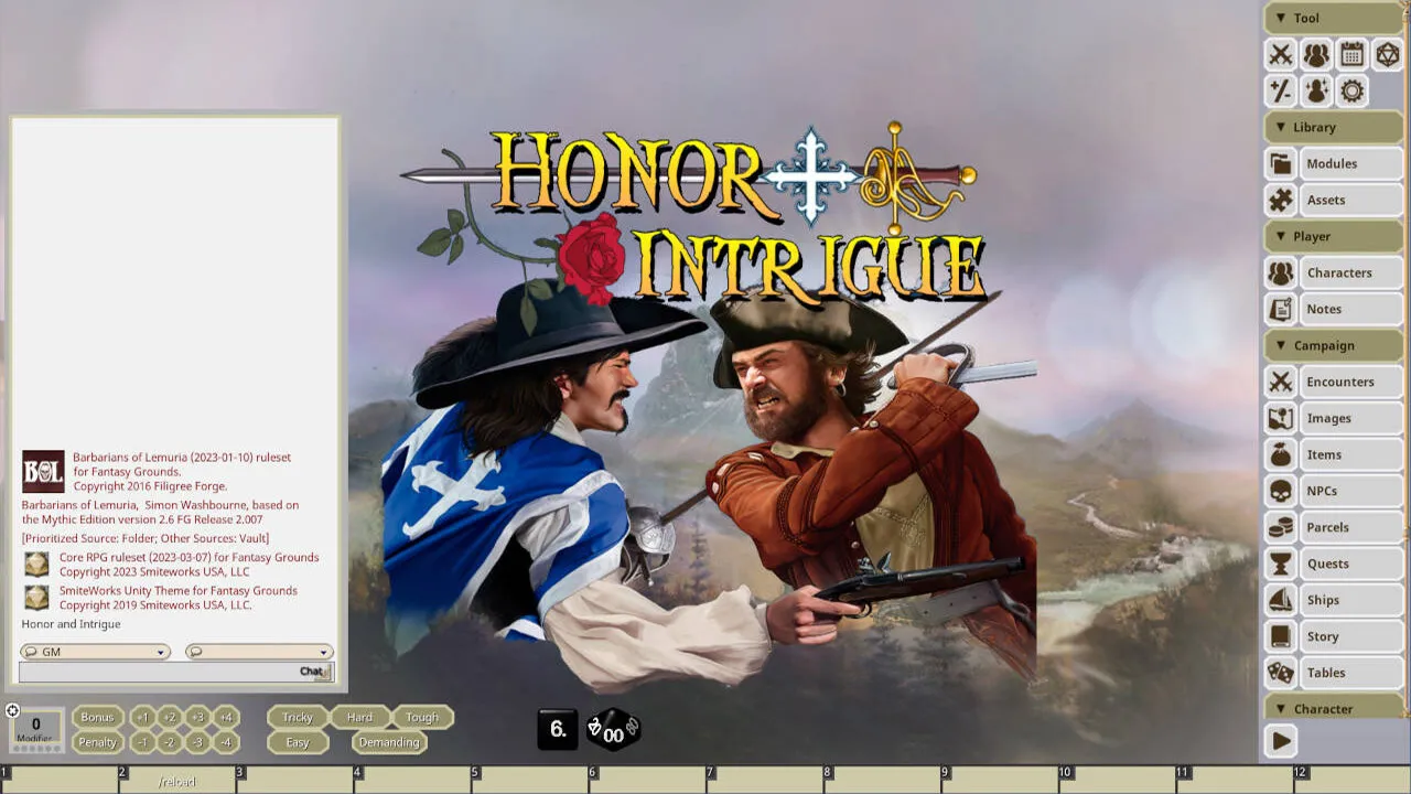 Fantasy Grounds - Honor + Intrigue Screenshot 3