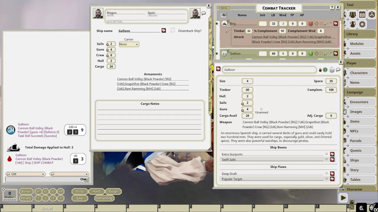 Fantasy Grounds - Honor + Intrigue Screenshot 2