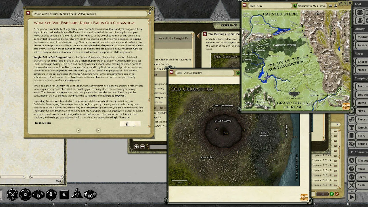 Fantasy Grounds - Aegis of Empires 6: Knight Fall in Old Curgantium Screenshot 3