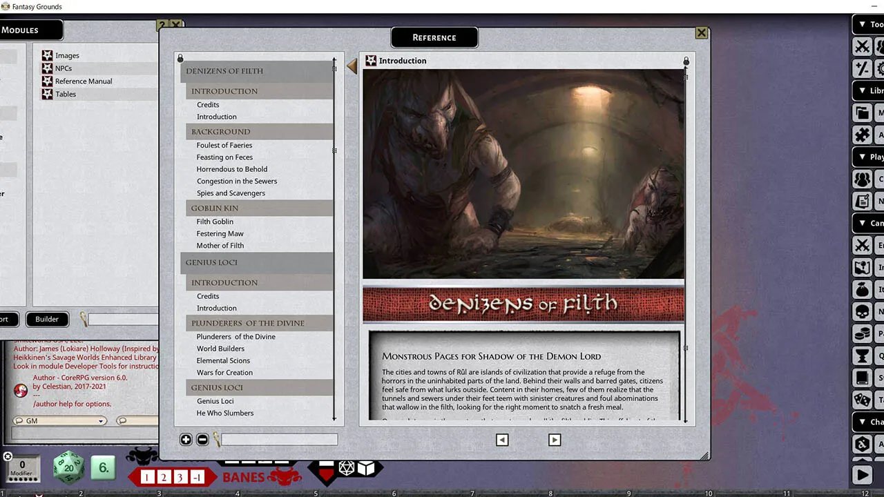 Fantasy Grounds - Shadow of the Demon Lord Monstrous Pack 3 - The Faerie and the Genie Screenshot 0