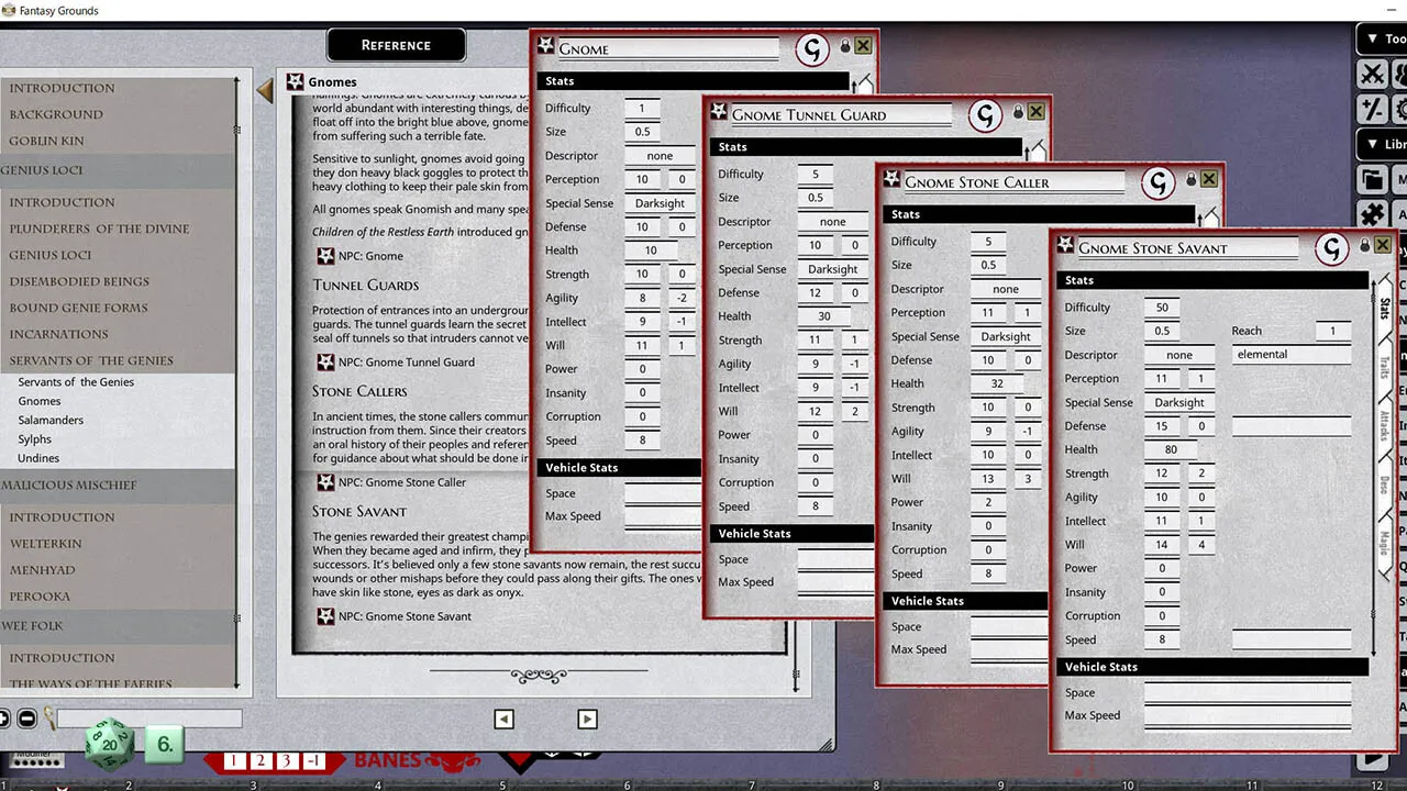 Fantasy Grounds - Shadow of the Demon Lord Monstrous Pack 3 - The Faerie and the Genie Screenshot 2