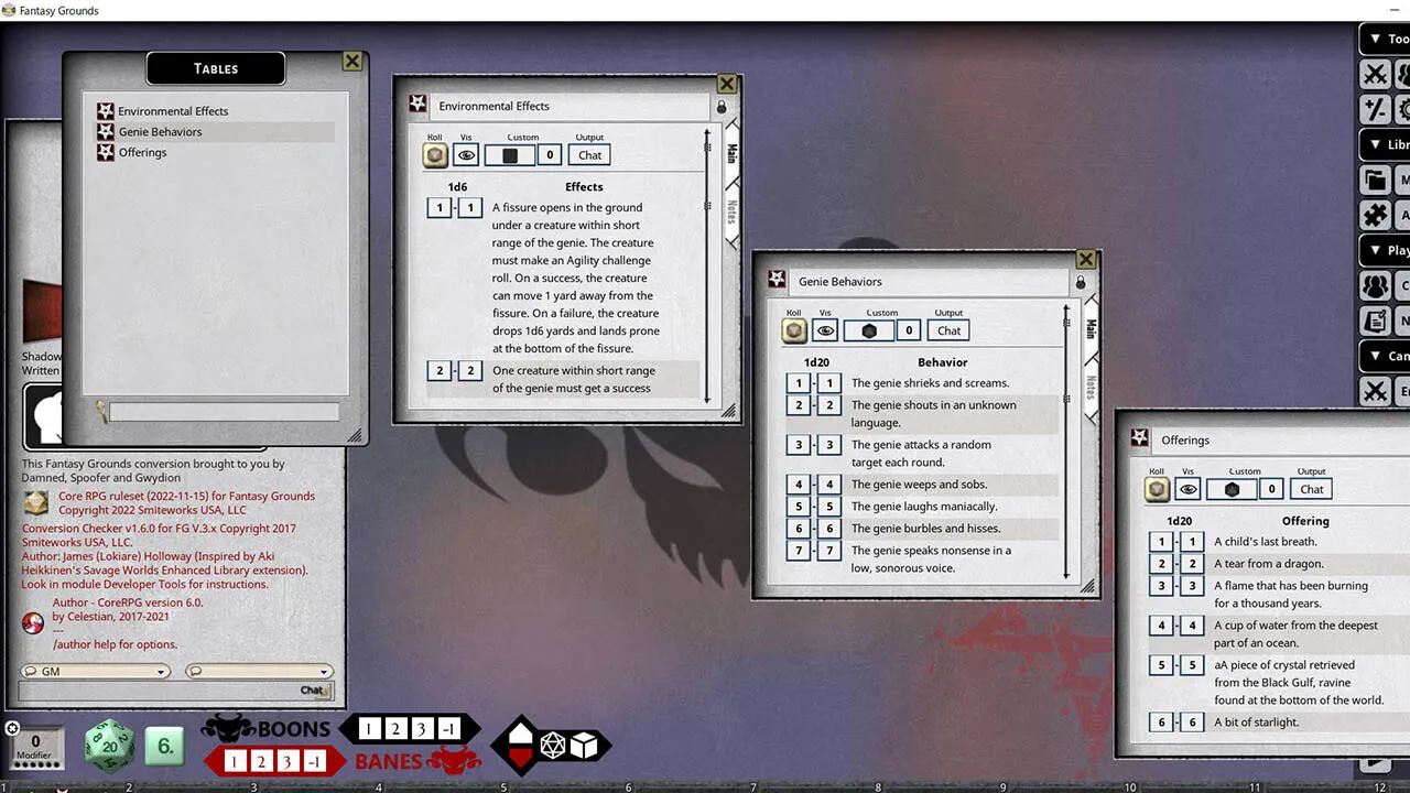 Fantasy Grounds - Shadow of the Demon Lord Monstrous Pack 3 - The Faerie and the Genie Screenshot 3