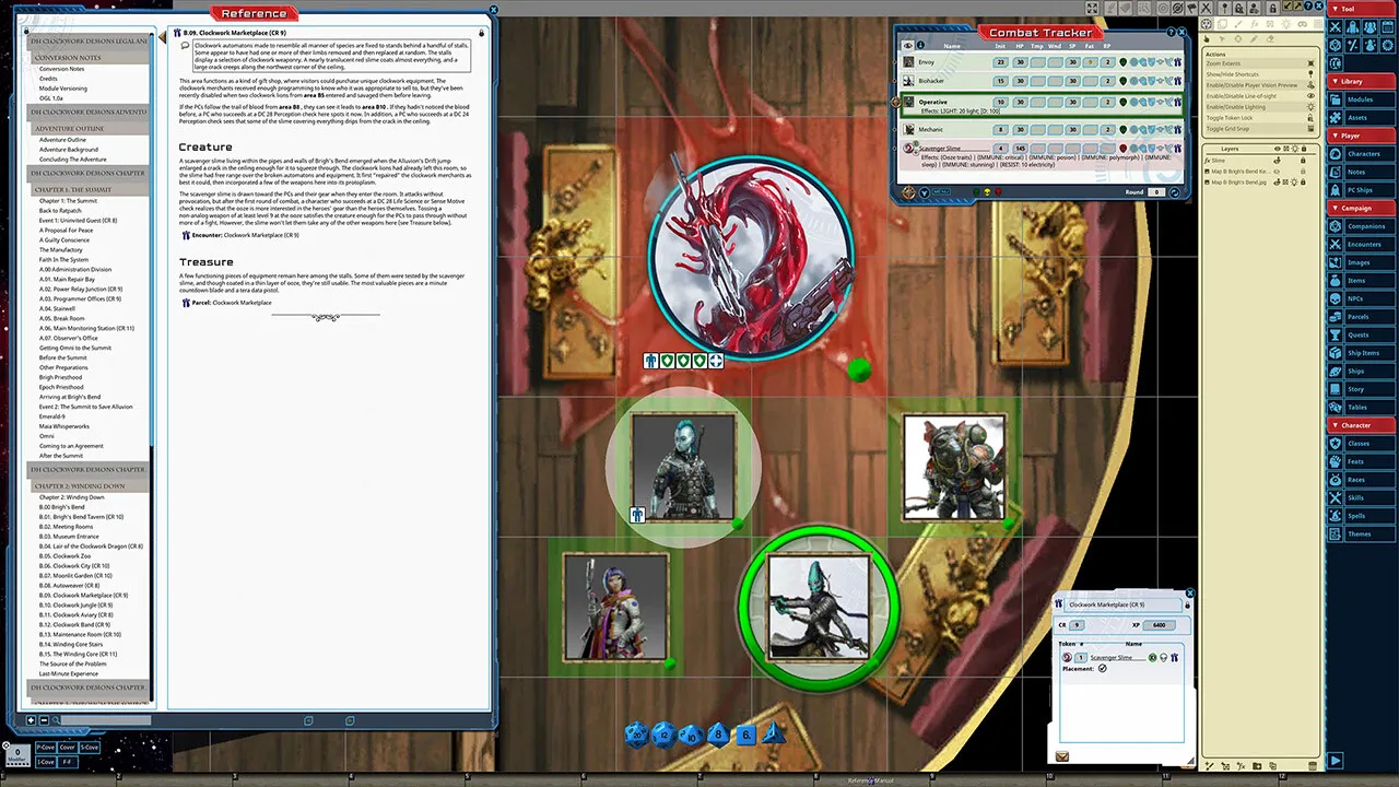 Fantasy Grounds - Starfinder RPG - Adventure Path #50: Clockwork Demons (Drift Hackers 2 of 3) Screenshot 3