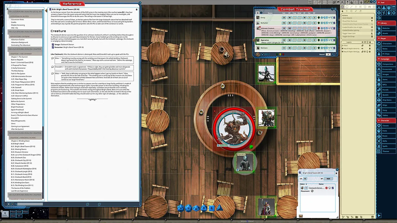 Fantasy Grounds - Starfinder RPG - Adventure Path #50: Clockwork Demons (Drift Hackers 2 of 3) Screenshot 4