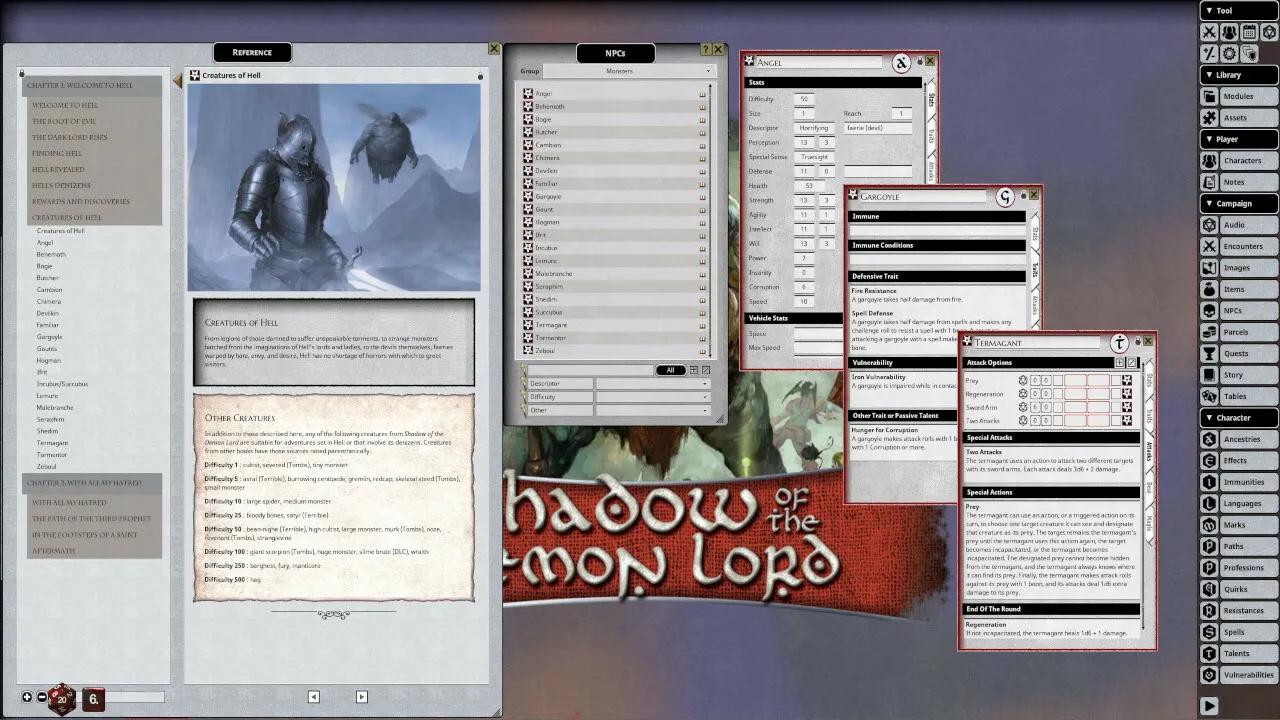 Fantasy Grounds - Shadow of the Demon Lord Exquisite Agony Screenshot 4