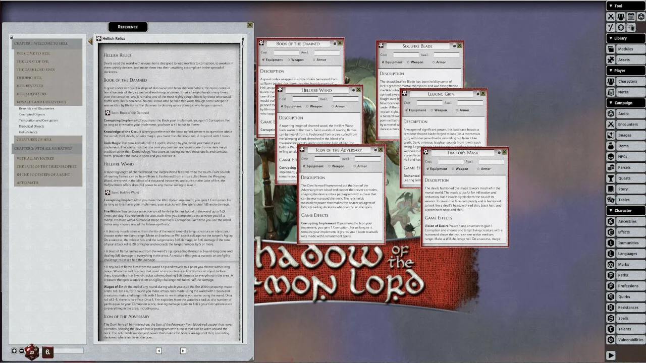 Fantasy Grounds - Shadow of the Demon Lord Exquisite Agony Screenshot 0