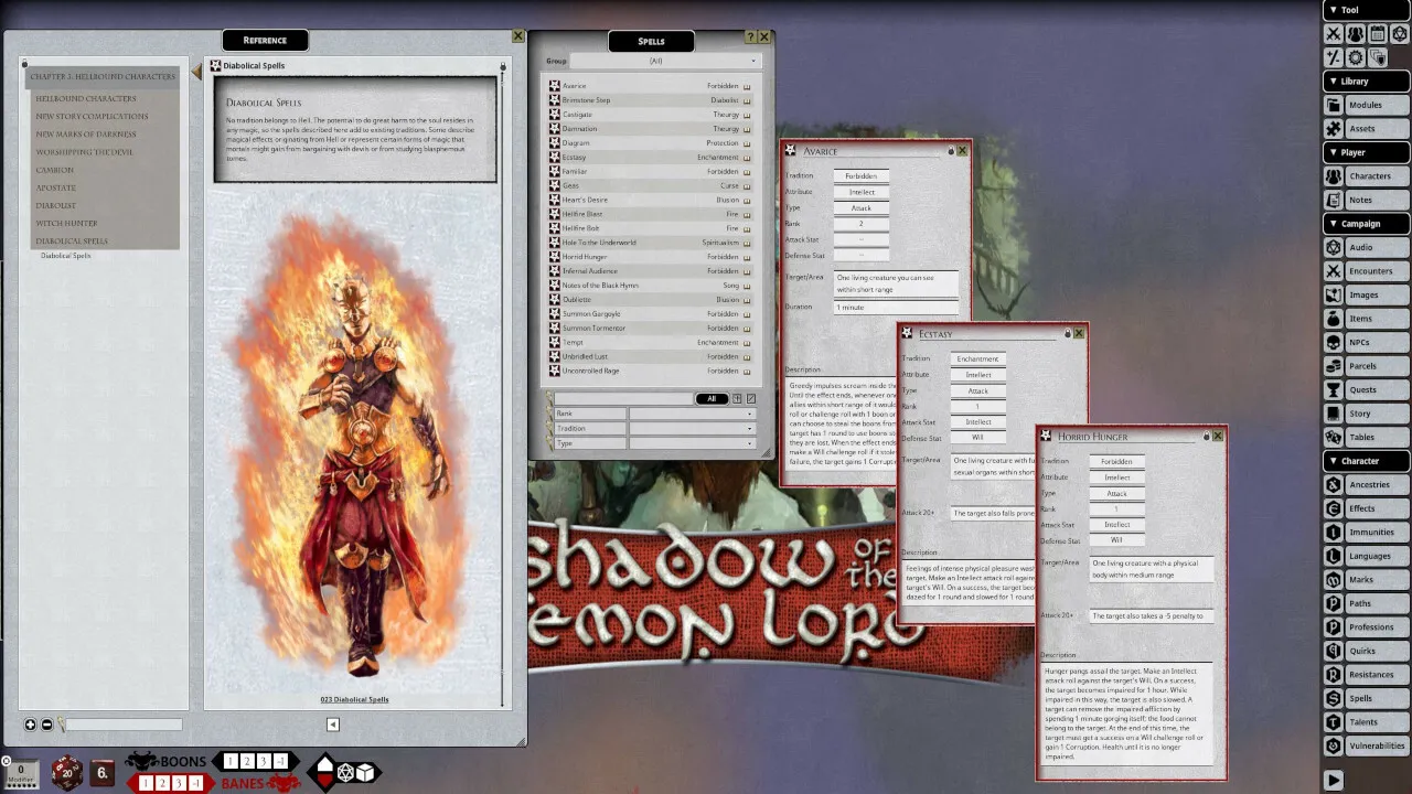 Fantasy Grounds - Shadow of the Demon Lord Exquisite Agony Screenshot 1
