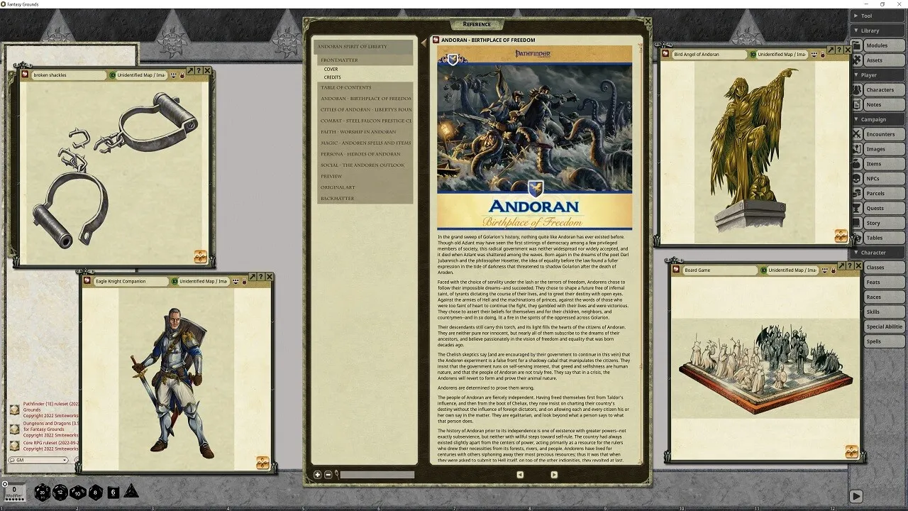 Fantasy Grounds - Pathfinder RPG - Player Companion: Andoran Spirit of Liberty Screenshot 1