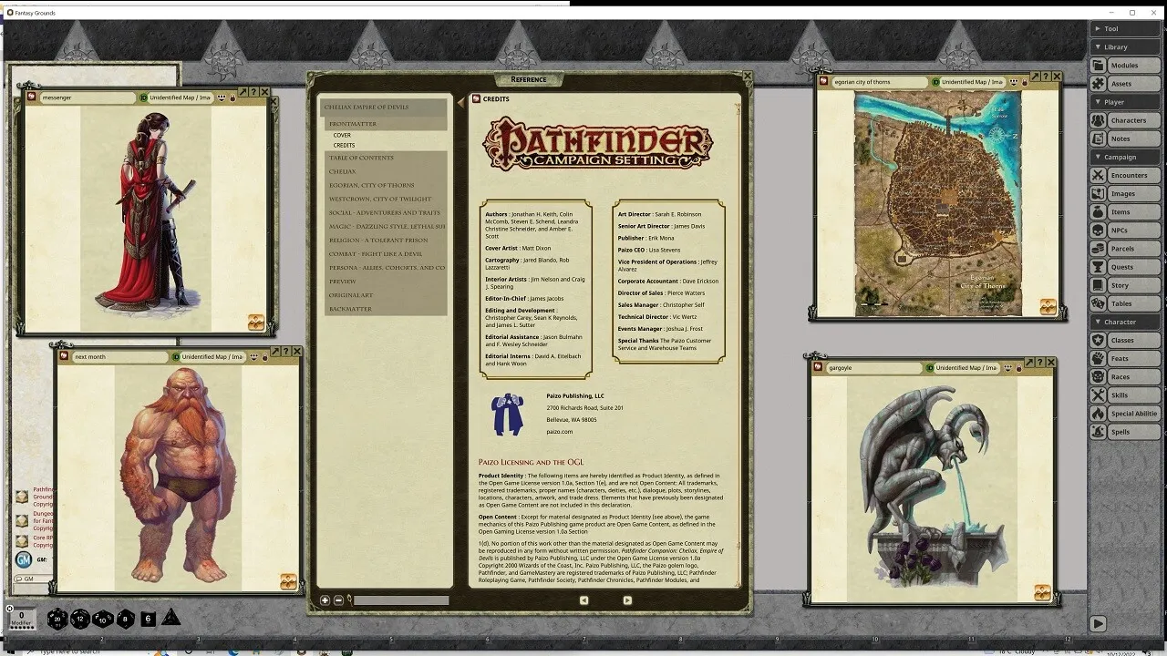 Fantasy Grounds - Pathfinder RPG - Pathfinder Companion: Cheliax Empire of Devils Screenshot 1