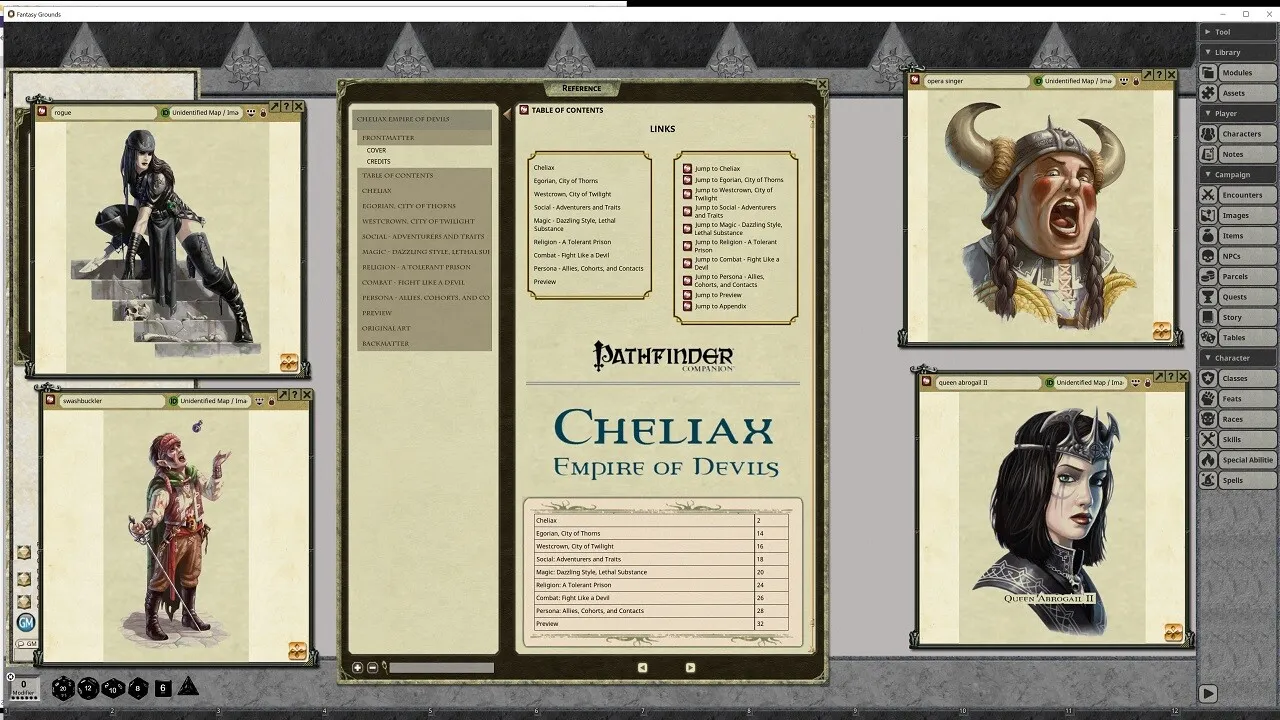 Fantasy Grounds - Pathfinder RPG - Pathfinder Companion: Cheliax Empire of Devils Screenshot 3