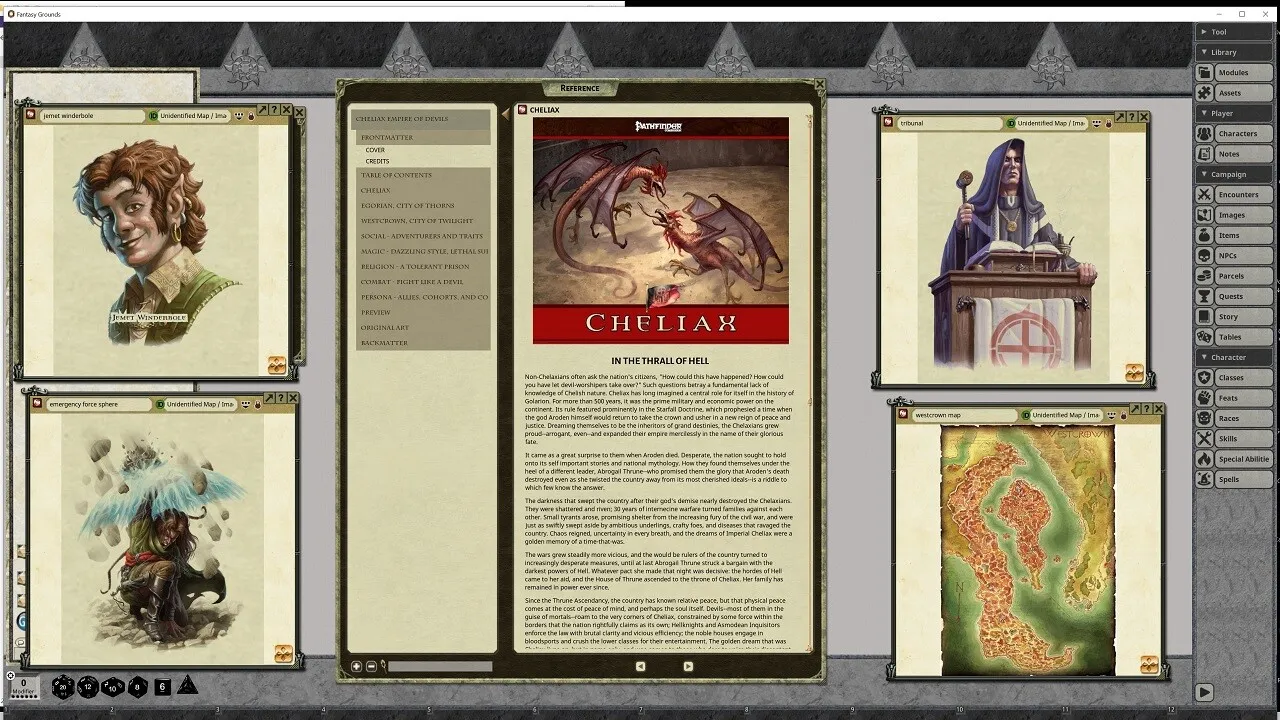 Fantasy Grounds - Pathfinder RPG - Pathfinder Companion: Cheliax Empire of Devils Screenshot 0