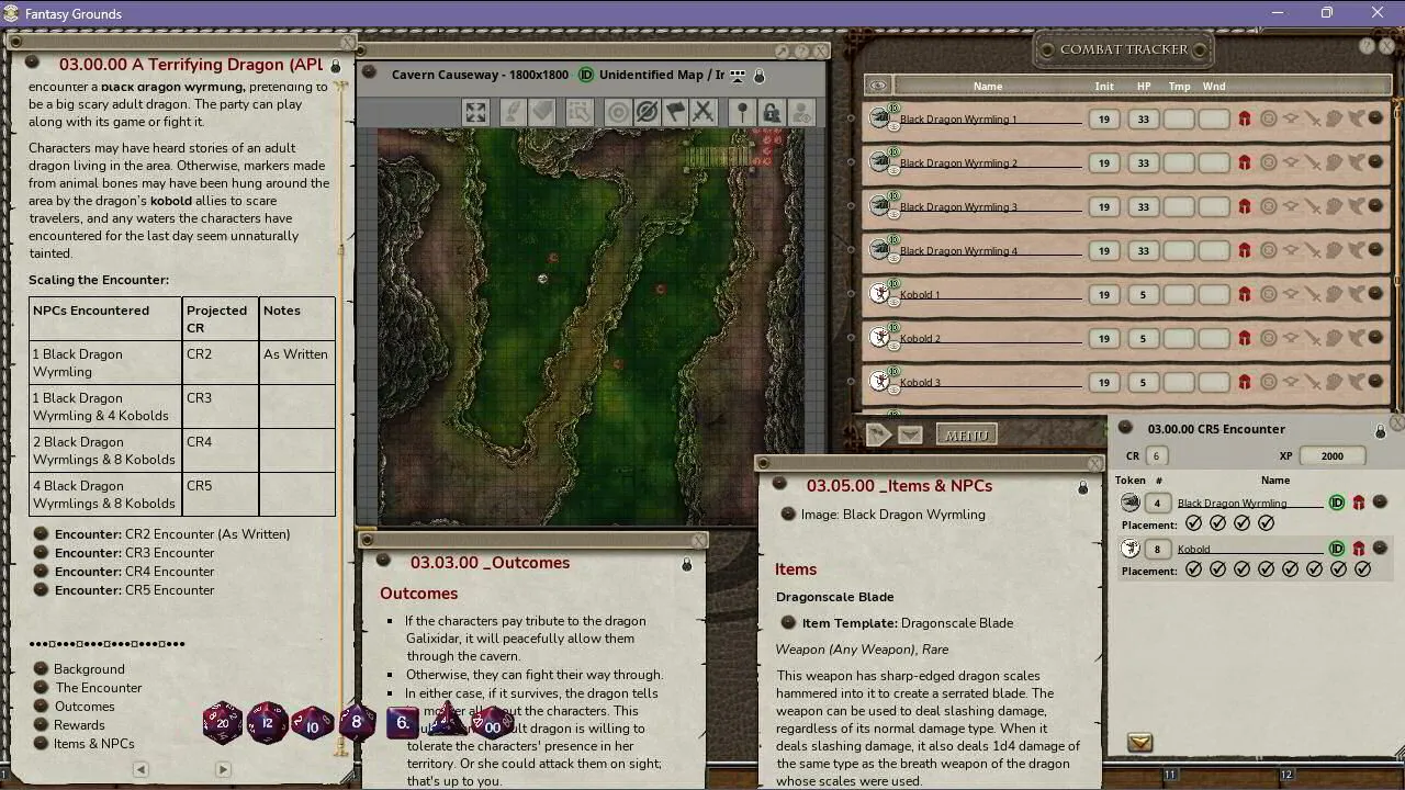 Fantasy Grounds - Encounters in the Subterranean I Screenshot 2