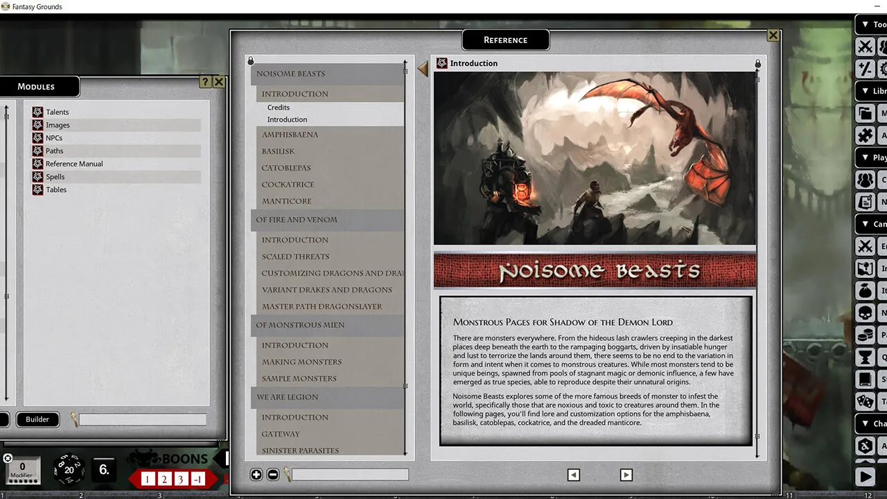 Fantasy Grounds - Shadow of the Demon Lord Monstrous Pack 6 - The Remainder Screenshot 4