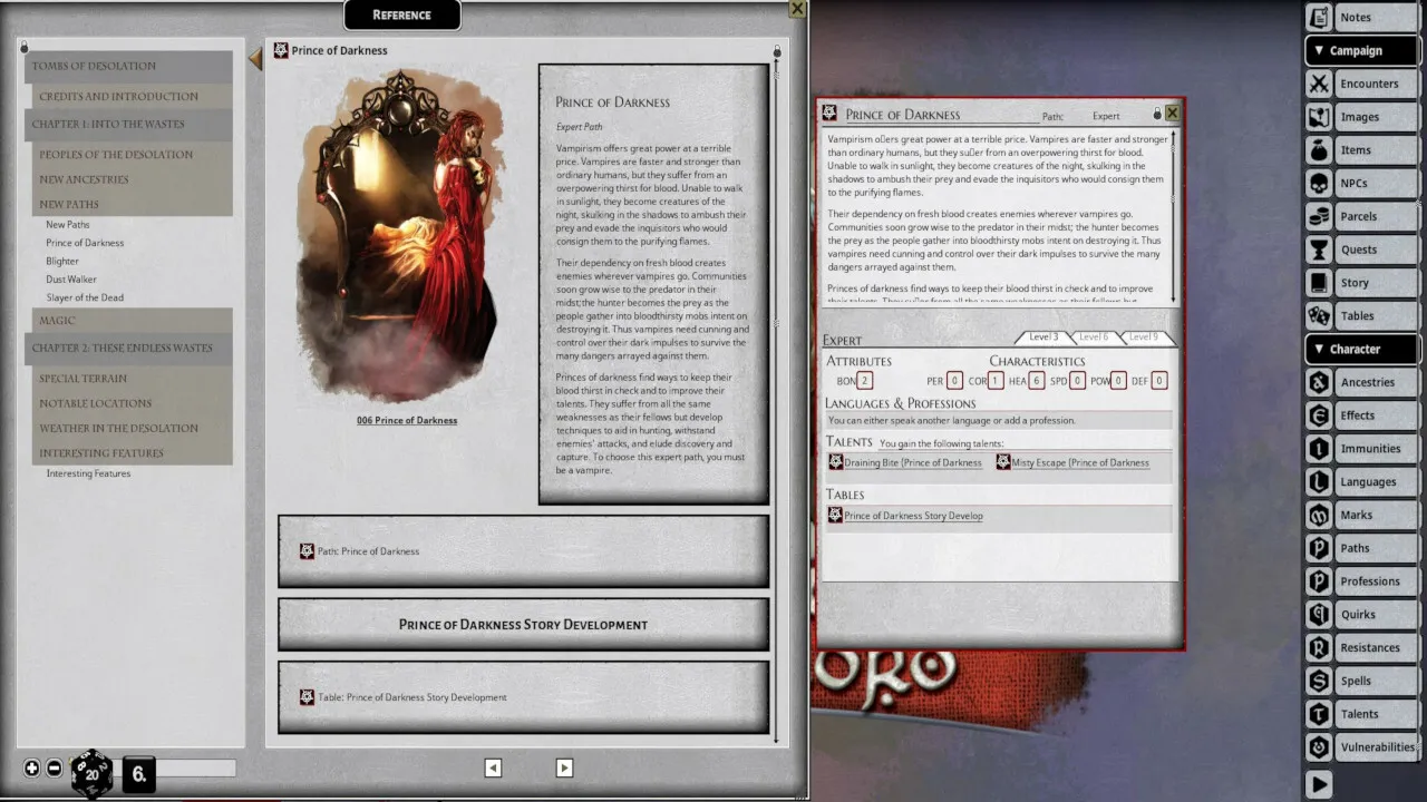 Fantasy Grounds - Shadow of the Demon Lord Tombs of the Desolation Screenshot 2