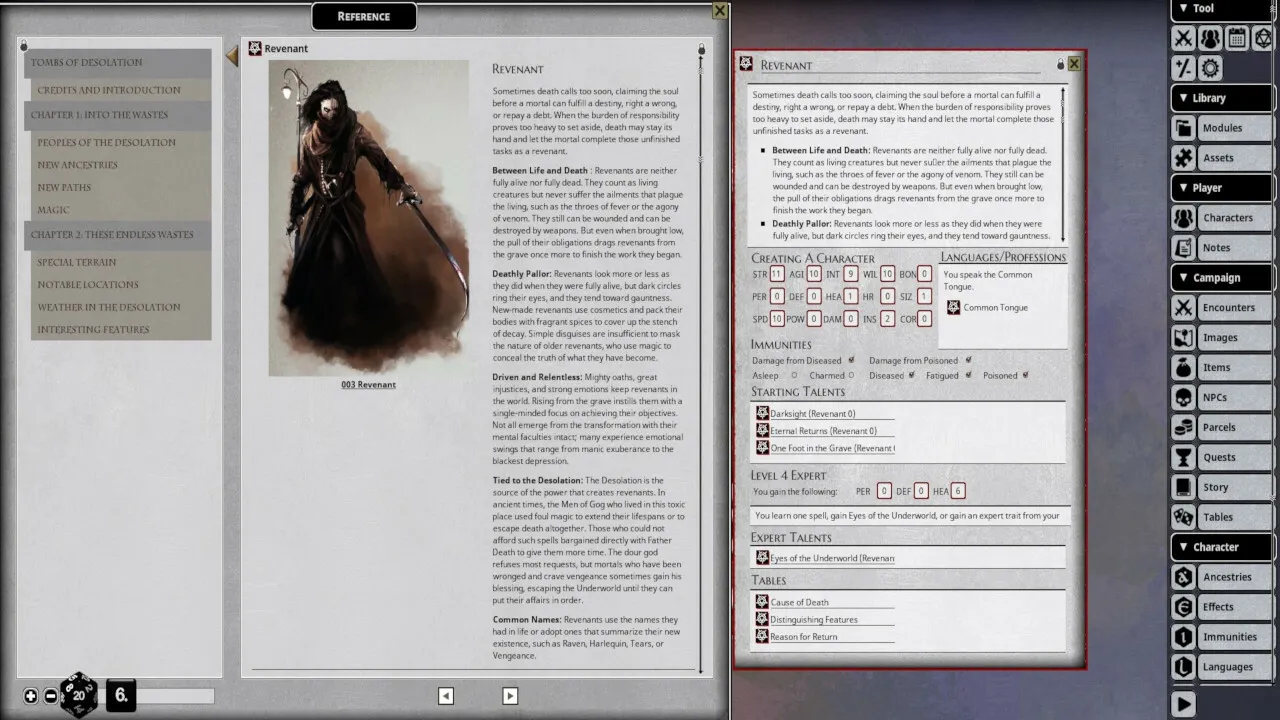 Fantasy Grounds - Shadow of the Demon Lord Tombs of the Desolation Screenshot 4