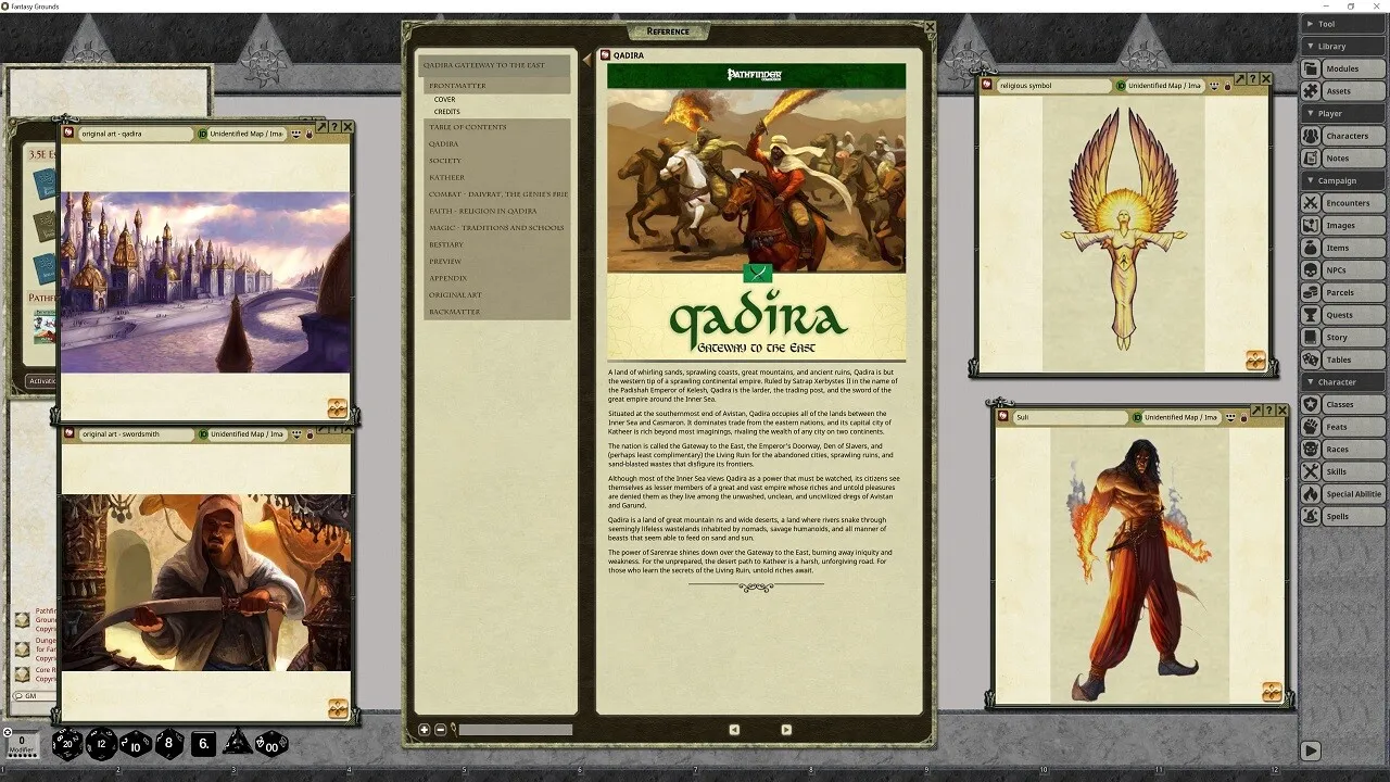 Fantasy Grounds - Pathfinder RPG - Pathfinder Companion: Qadira Gateway to the East Screenshot 2