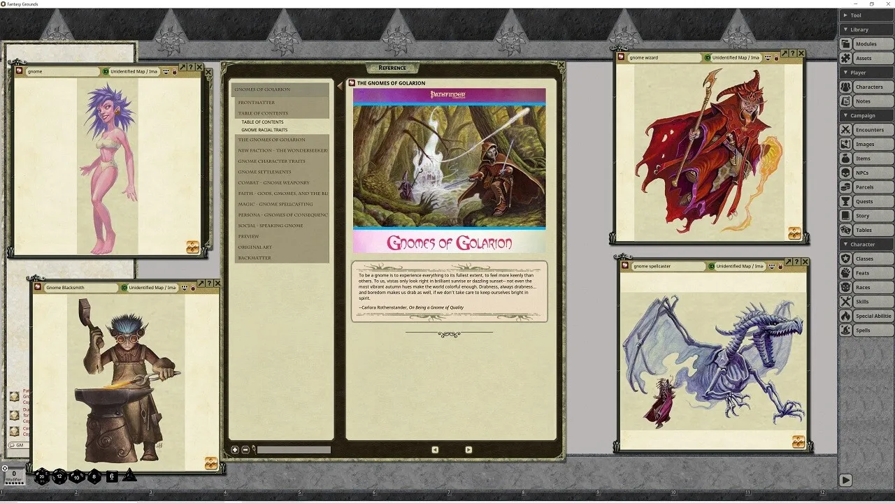 Fantasy Grounds - Pathfinder RPG - Pathfinder Player Companion: Gnomes of Golarion Screenshot 0