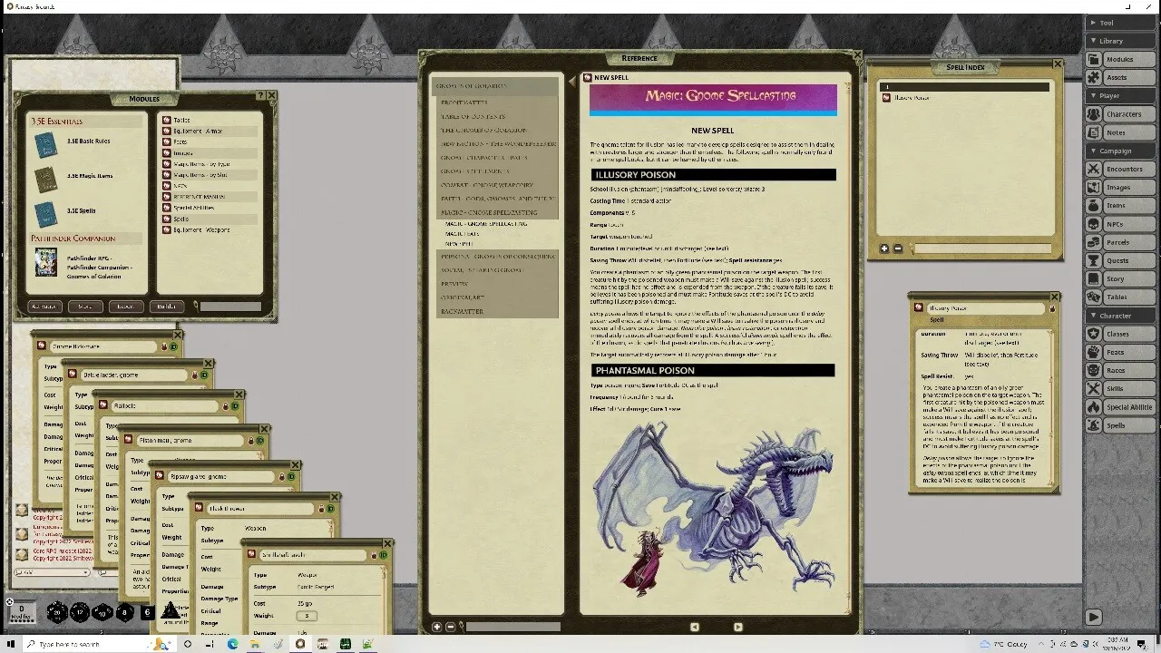 Fantasy Grounds - Pathfinder RPG - Pathfinder Player Companion: Gnomes of Golarion Screenshot 3