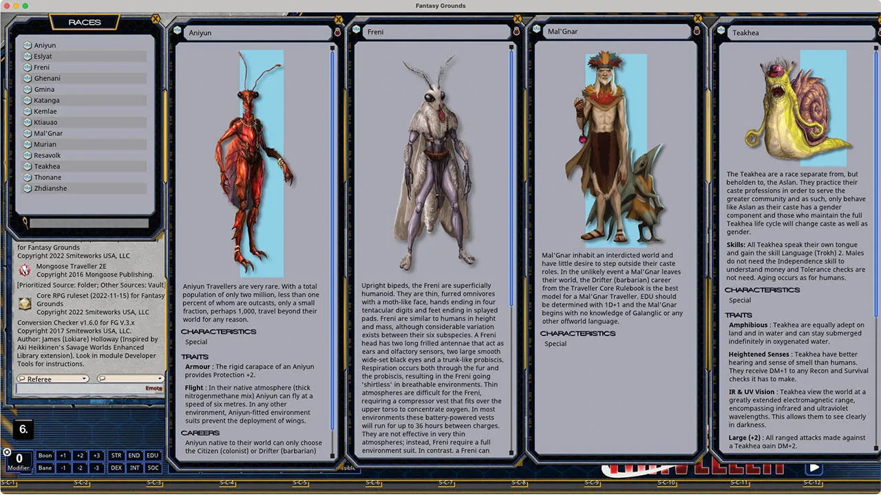 Fantasy Grounds - The Spinward Extents Screenshot 3