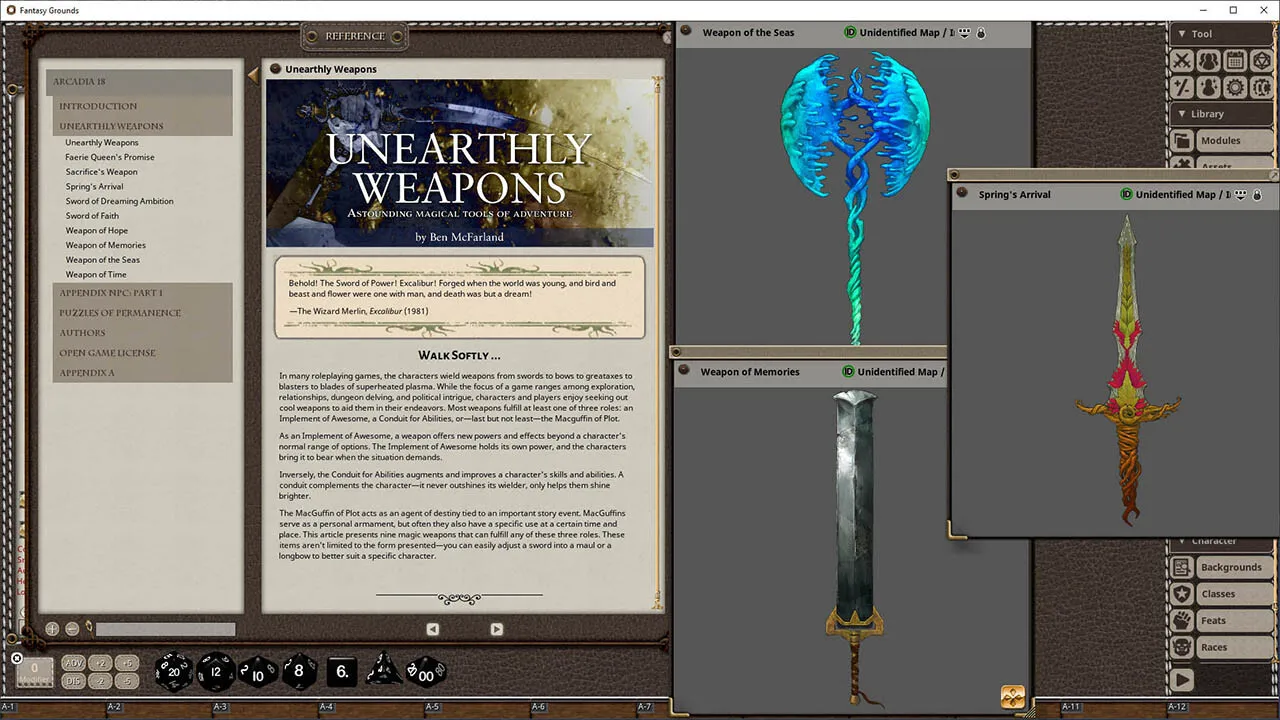 Fantasy Grounds - Arcadia Issue 018 Screenshot 0