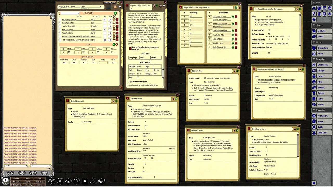 Fantasy Grounds - Heroes and Rogues Screenshot 0