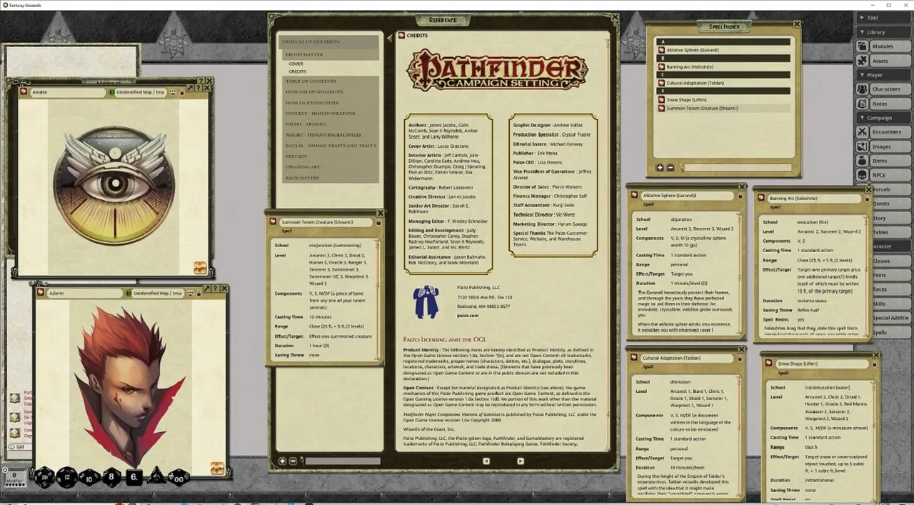 Fantasy Grounds - Pathfinder RPG - Pathfinder Companion: Humans of Golarion Screenshot 4