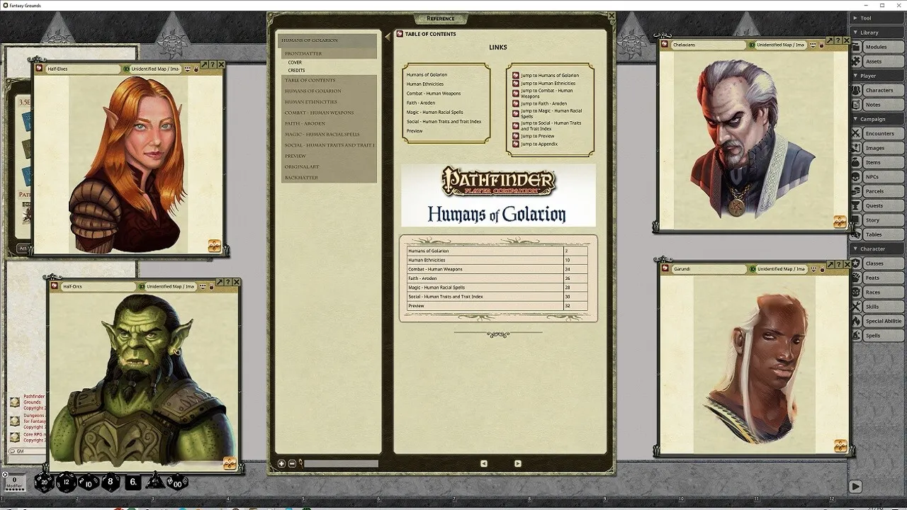 Fantasy Grounds - Pathfinder RPG - Pathfinder Companion: Humans of Golarion Screenshot 2