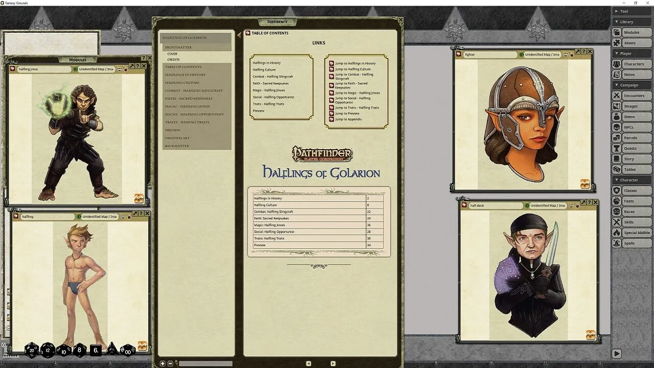Fantasy Grounds - Pathfinder RPG - Pathfinder Companion: Halflings of Golarion Screenshot 0