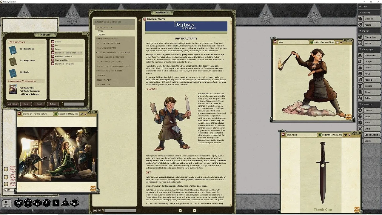 Fantasy Grounds - Pathfinder RPG - Pathfinder Companion: Halflings of Golarion Screenshot 3