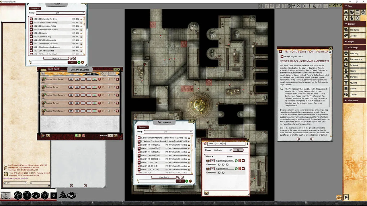 Fantasy Grounds - Pathfinder 2 RPG - Pathfinder Society Scenario #4-01: Year of Boundless Wonder Screenshot 1
