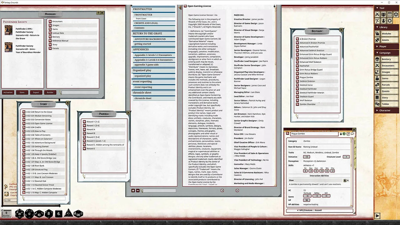 Fantasy Grounds - Pathfinder 2 RPG - Pathfinder Society Scenario #4-02: Return to the Grave Screenshot 1